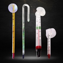 수족관 수조 어항 물고기 벽 부착 미니 유리 온도계