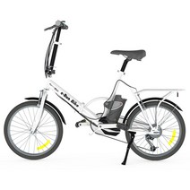 예스대현 20인치 입문용 전기자전거 이런바이크36V 250W 시마노6단, 화이트