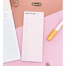 접착메모지 손글씨스티커 뗐다붙였다 필기용메모지 시간대별 스케줄표 메모지 5개