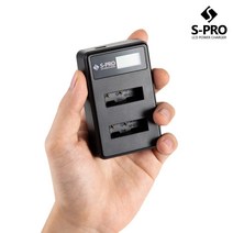 SPRO 무배 펜탁스 D-LI92 호환 듀얼충전기 옵티오 I-10 X70, LCD 듀얼충전기