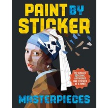 Paint by Sticker Masterpieces (스티커 아트북 - 명화):Re-Create 12 Iconic Artworks One Sticker at a Time!, Workman Publishing