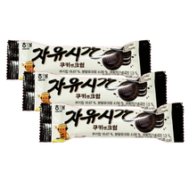 해태제과 자유시간 쿠키앤크림, 30g, 3개