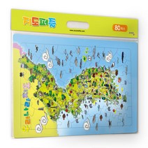 아트박스/퍼즐 라이프 [퍼즐라이프] 우리나라지도 판퍼즐 80피스