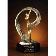 금속 트로피 BT228 골프 싱글 우승 홀인원 트로피, FREE FREE