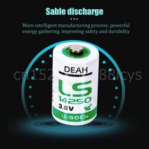 가스 물 계량기 CNC ETC PLC 기계용 리튬 배터리 건조 1 차 LS14250 14250 TL-5902 1/2AA 1/2 AA 1200mAh 3.6V 4 개