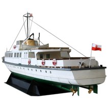 장식용배모형 미니 모조배 모형배 범선 모형 인테리어소품 diy 종이 모델 1:100 polish coast 페리 선박 조립 손 작업 3d 퍼즐 게임 kids toy, 여러 가지 빛깔의