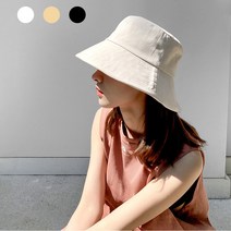 윤샵 1+1 휴양지모자 산책 여자 여름 여성 벙거지 모자 버킷햇