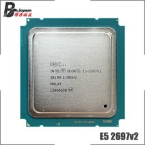 Intel Xeon E52697v2 E5 2697v2 2697 v2 2.7 GHz 중고 12 코어 20 스레드 CPU 프로세서 30M 130W LGA 2011, 한개옵션0