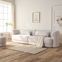 브리엔츠가구 마인츠 4인용 조야 아쿠아텍스 패브릭 모듈 소파, 4인소파+보조스툴