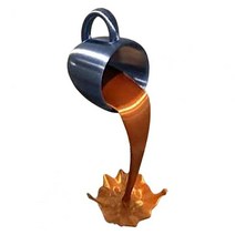 소품샵 카페 소품 포토존 장식컵 커피 컵 아트 조각 3D 효과 머그잔 동상 활기찬 색상 흐르는 액체 책상 장식 홈 인테리어, [06] Coffee