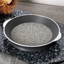 바로 깊은원형 돌판 구이팬 소 구이용 캠핑 미니화로 1인 개인 소고기 불판