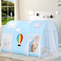 플레이텐트 동굴텐트 실내놀이 공주집 침대텐트 2층침대커튼