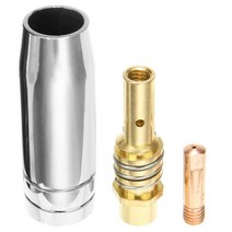 용접 노즐 팁 11 개대 토치 0.8mm 전도성 접촉 mig 기 15ak migmag 세트 토치 가스, 없음