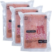 힘찬푸드 붉은대게살 파지 1kg (실중량 700g), 3팩, 1kg(실중량 700g)