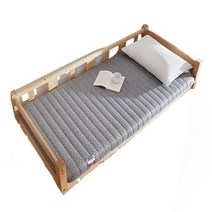 혼멘 학교 기숙사 슈퍼싱글사이즈 누빔 라텍스 매트리스 접이식매트리스 접이식3단매트리스, 도트무늬그레이