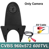 GreenYi 자동차 후방 카메라 메르세데스 벤츠 비아노 스프린터 비토 VW 트랜스포터 크래프터 차량 나이트, 01 Only CVBS Camera(AV)