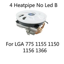 3PIN 4PIN 4 히트 파이프 2 히트 파이프 PC 냉각 팬 LGA/775/115X/1366/AM4/AM3/AM2 +/AM2/2011 용 RGB LED CPU 쿨러 히트 싱크, CHINA|4 heatpipe no led B|4PIN