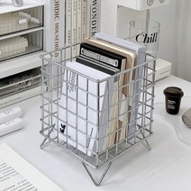 학생 의자 책상 세트 새학기 새로운 크리에이티브 INS 대용량 철 스토리지 랙 데스크탑 책 펜 박스 바구니 기숙사 잡화, silver grey