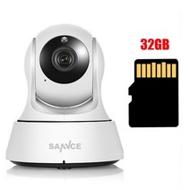 CCTV 사무실 보안 sannce 2k home security ip 카메라 wi-fi 무선 미니 네트워크 감시 wifi 3mp night vision 아기 모니터, i71bd 32g, 나는 플러그