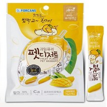 포켄스 과일퓨레 펫디저트 망고 15g 7개입 애견 간식, 없음, 과일/야채