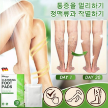 독일 [정품] 발패치 독소 제거 천연 청결 디톡스 발패치 (10개/박스), 10개입, 2개