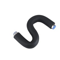 3/4 "BSP 골판지 파이프 304 스테인레스 스틸 보온 벨로우즈 온수기 입구 호스 주방 욕실 액세서리, 01 black_06 100CM