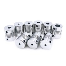 철근커플러 각종커플러 에어공구 수공구1pcs D19 * L25 알루미늄 유연한 턱 샤프트 커플 링 5 8 6.35mm 8mm, 07 3 X 10