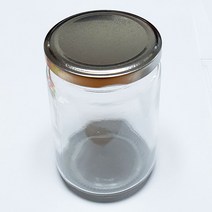 유리병 350ml 은색/ 농산물 곡물 씨앗 양념 잼 오일 소스 화장품 다용도 밀폐용기 공병 미니보관함
