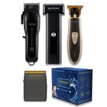 SUPREME 트리머 바버 3 in 1 헤어 클리퍼 포일 쉐이버 프로페셔널 바리깡 STC5030 ST5220 STF602, 스타터 번들