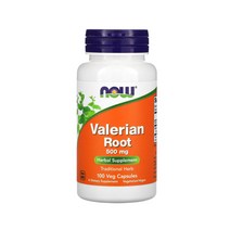NowFood 나우푸드 발레리안(결초근) 뿌리 500 mg 100 베지캡슐