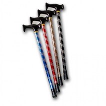 ISPING 등산 손잡이 지팡이 1단 T자 등산스틱 등산장비 #ShareBlue!@820468EA, 색상_빨강