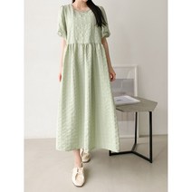 제시카79러브 여성 여름 반팔 베베원피스 퍼프소매 큐티 데일리 맥시롱