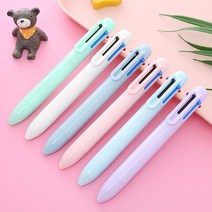 마카롱 멀티컬러 6색 볼펜/볼펜/젤펜/판촉물/사무실볼펜/학생볼펜/선물볼펜/서류펜/멀티볼펜/색상볼펜, 6색 볼펜