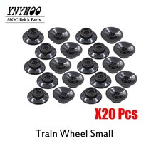 바퀴 업그레이드 원격 제어 부품 모터 적합 10254 기차 빌딩 블록 세트 Diy 전원 장난감, [21] 20Pcs No.50254