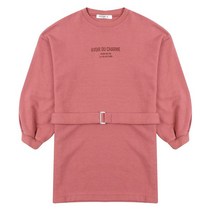 에꼴리에 여아 벨티드 레터링 포켓 원피스 20C1853 PK
