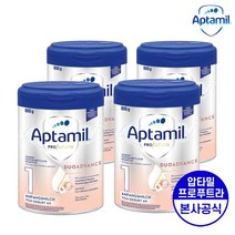 [해외무료배송] 압타밀 프로푸트라 HMO 1단계 800g x 4통 세트, 4개입
