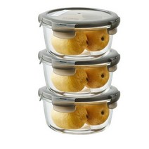 락앤락 오븐글라스 유로 원형 밀폐용기 130ml, 6개