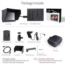 Feelworld-FW759 7 인치 IPS 1280x800 카메라 필드 DSLR 비디오 모니터 피킹 포커스 HD 7 인치 LCD 모니터 BMPCC Canon Sony 용, EU bag