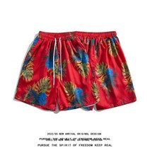M-3XL 트렌드 느슨한 캐주얼 하와이안 비치 커플 반바지 6016