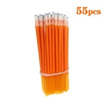 전동지우개 55 컬러 잉크 지우개 리필 05mm, 55pcs orange refill