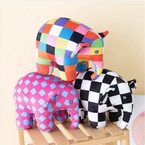 알록달록 코끼리 엘머 Elmer 인형, C