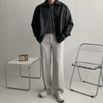 미렌 벌룬 레더 자켓