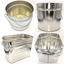 페인트 통 공캔 사이깡 1리터 4리터 뚜껑포함 페인트통 빈깡통 다용도캔 인테리어소품, 4리터뚜껑포함, 1개