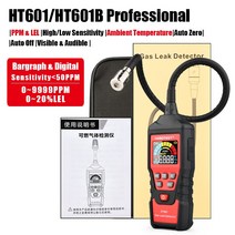 천연 가스 누출 감지기 가연성 가스 분석기 가시 가청 경보 PPM 미터 모니터 메탄 LCD 디스플레이 HABOTEST HT601, HT601B Professional