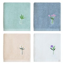 송월타올 블라썸 130g 데일리 수건, 블루, 10장