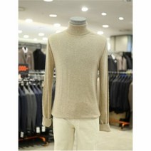 킨록 20 F W 베이지 여우털 혼방 터틀넥 니트 JAW29L099