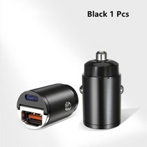 차량용 자동차 충전기 샤오미 호환 폰 12 용 미니 자동차 USB 고속 충전 PD 30W QC 4.0 빠른 QCPD, 02 PD and QC