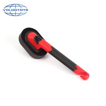 견고한 Car Wash Sponge Brush Wheel Tire with Replaceable and Long Handle for Auto Cleaning Detail Wa, 한개옵션0