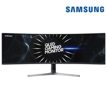 삼성전자 C49RG90 49인치 듀얼 QHD QLED 커브드 게이밍 모니터, 삼성 C49RG90 49인치 듀얼QHD 게이밍 모니터