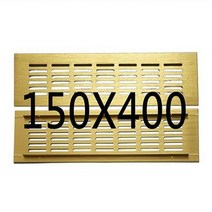 시스템루버 알루미늄 합금 환풍구 닦았 골드 에어 메쉬 옷장 공기 환풍 샷다그릴 갤러리창, 150x400mm